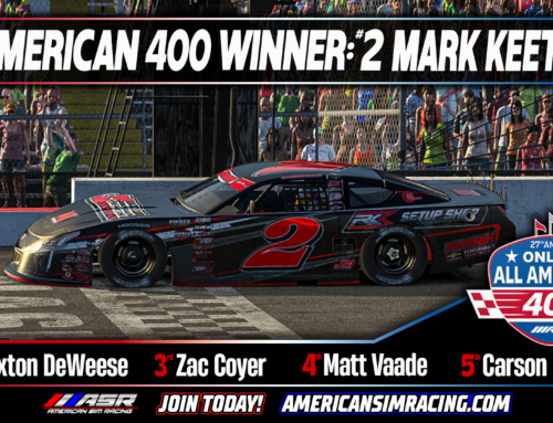 Mark Keeteman Wins the 27th Annual Online All American 400