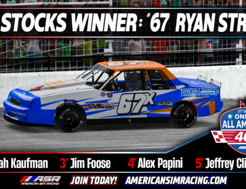 Strunk Strikes First at 27th Annual Online All American 400!