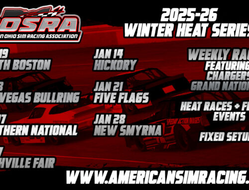 Northern Ohio Sim Racing Association Weekly Style Racing Beginning November 2025!